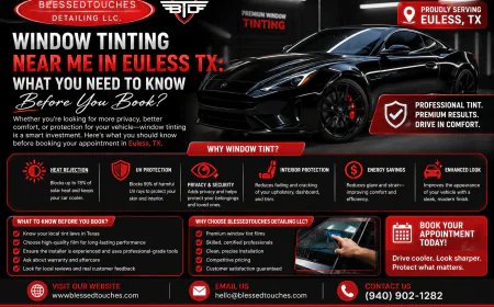Window Tinting Near Me in Euless TX: What You Need to Know Before You Book?