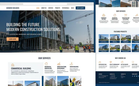 Construction Company HTML Templates That Help Convert Project Enquiries