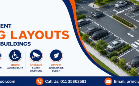 Efficient Parking Layout Design for Commercial Buildings