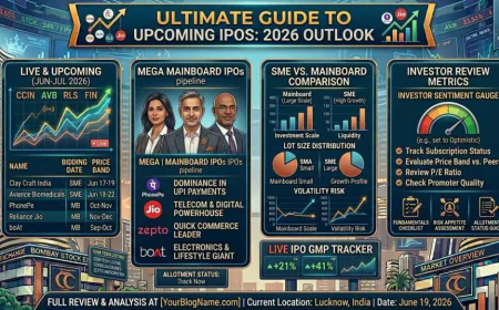 Upcoming IPO 2026 | Main Board & SME IPO List | Live IPO GMP & Reviews
