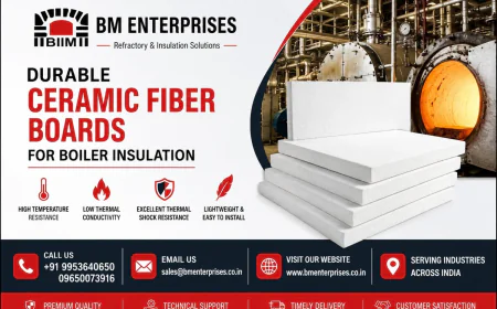 Durable Ceramic Fiber Boards for Boiler Insulation