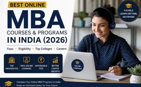 Best Online MBA Courses & Programs in India (2026): Fees, Eligibility & Careers