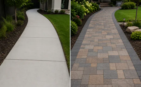 Concrete Footpaths vs Pavers: Which Option Is Best for Your Property?
