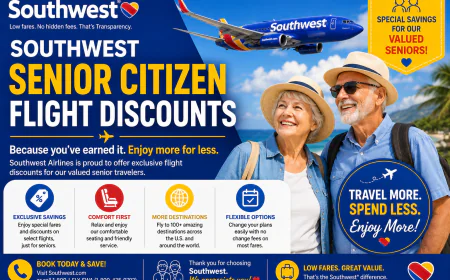 Southwest Senior Citizen Flight Discounts Instruction step by-step