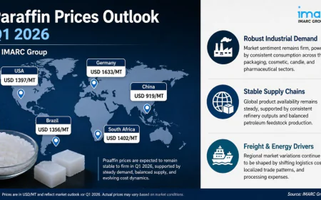 Paraffin Prices Index Analysis with Quarterly Trend and Forecast Prices Chart
