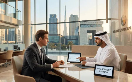 How to open a Dubai bank account online as a non resident