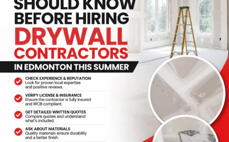 What Homeowners Should Know Before Hiring Drywall Contractors in Edmonton This Summer
