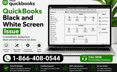 Why Is QuickBooks Desktop Showing a Black and White Screen?