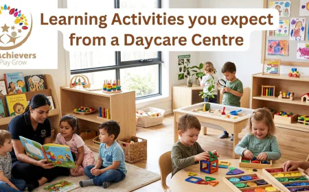 Learning Activities you expect from a Daycare Centre