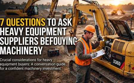 7 Questions to Ask Heavy Equipment Suppliers Before Buying Machinery