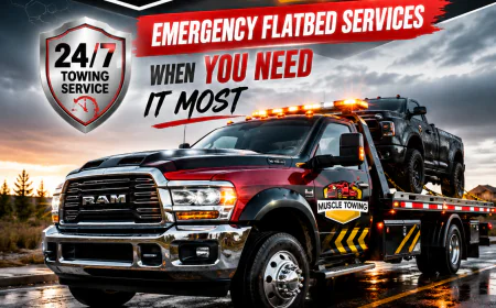 Airdrie Winch-Out Specialists - Muscle Towing Emergency Flatbed Services When You Need It Most
