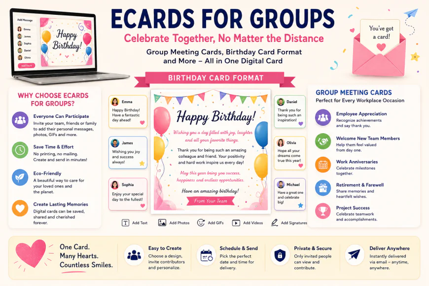 Ecards for Groups: The Ultimate Guide to Group Meeting Cards & Birthday Card Format