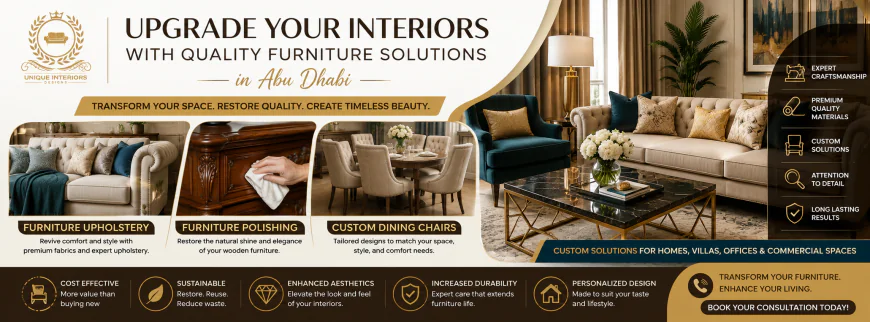 Upgrade Your Interiors with Quality Furniture Solutions in Abu Dhabi