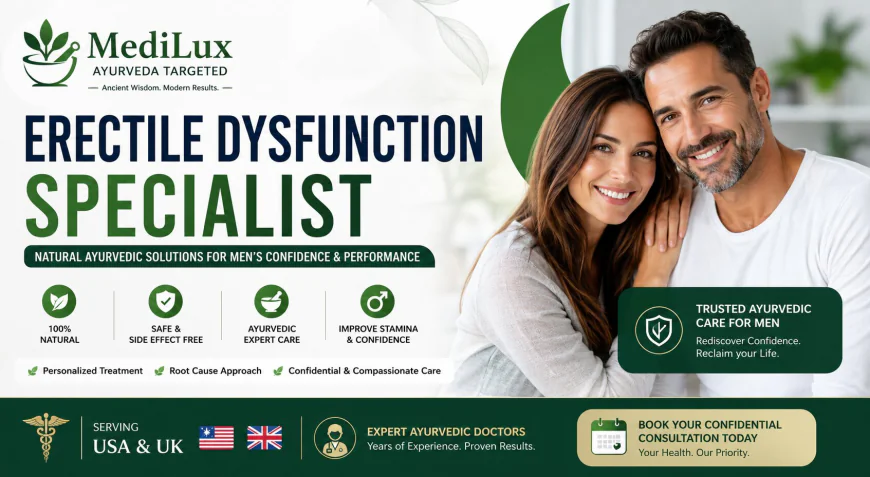 Erectile Dysfunction Specialist in USA & UK | Natural Ayurvedic Treatment