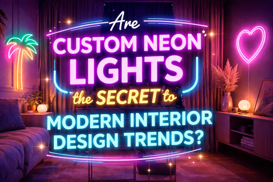 Why Are Custom Neon Lights Trending in Commercial and Residential Design?