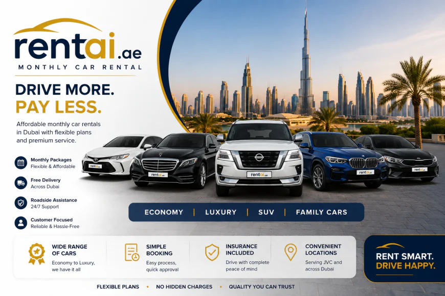 Explore Dubai's Beautiful Landscapes and Skyscrapers Comfortably with our Right Car Rental Service