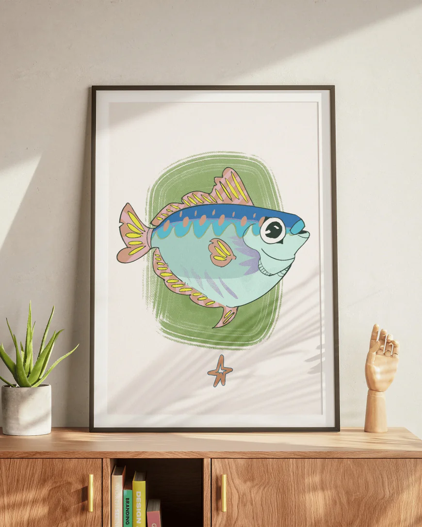 Bring Coastal Character Into Your Home With Hand Illustrated Wall Art