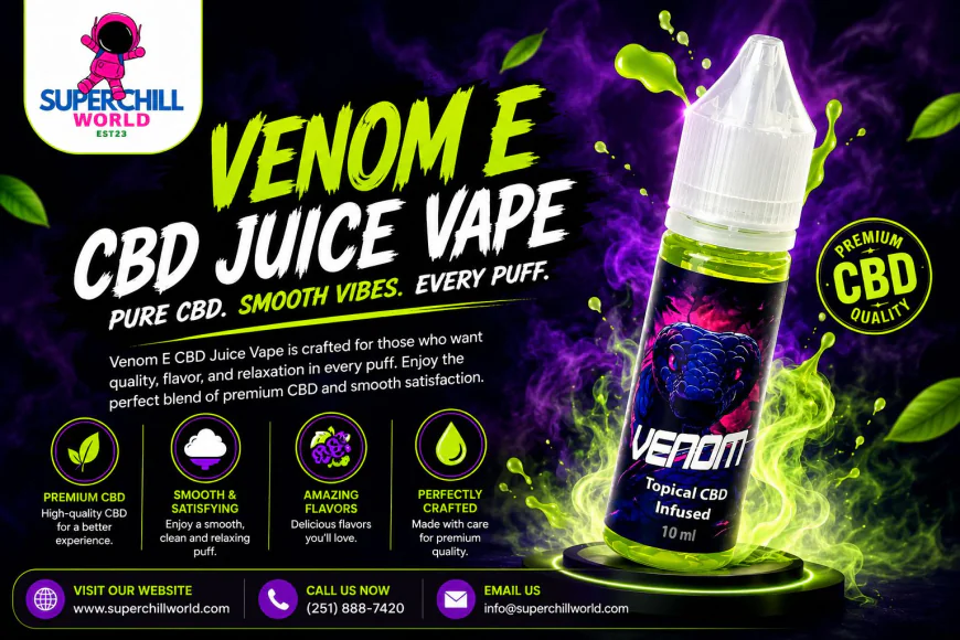 Why More CBD Vapers Are Choosing Venom E CBD Juice Vape