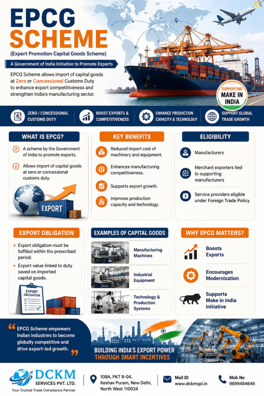 EPCG Scheme Explained: Eligibility, Benefits & Export Obligation