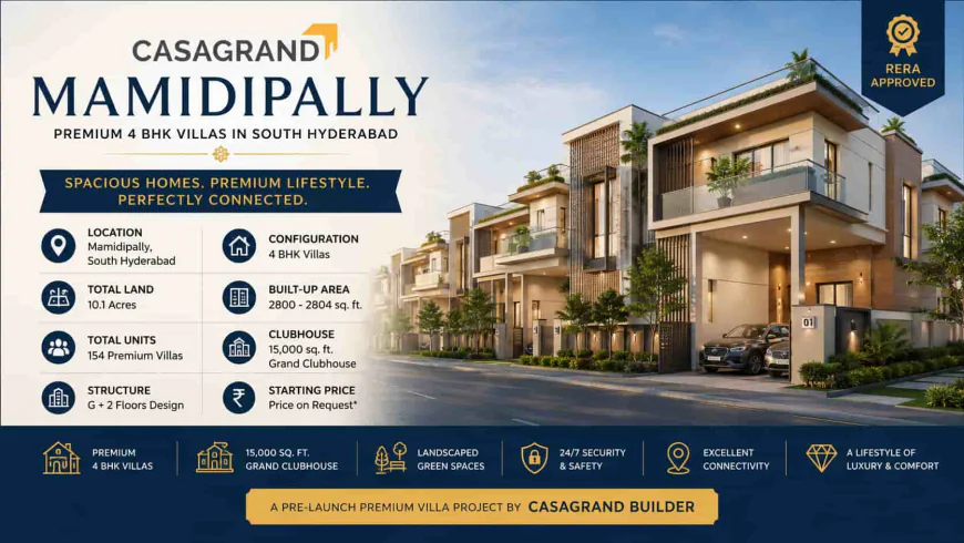 Casagrand Mamidipally Villas with Grand Clubhouse Amenities