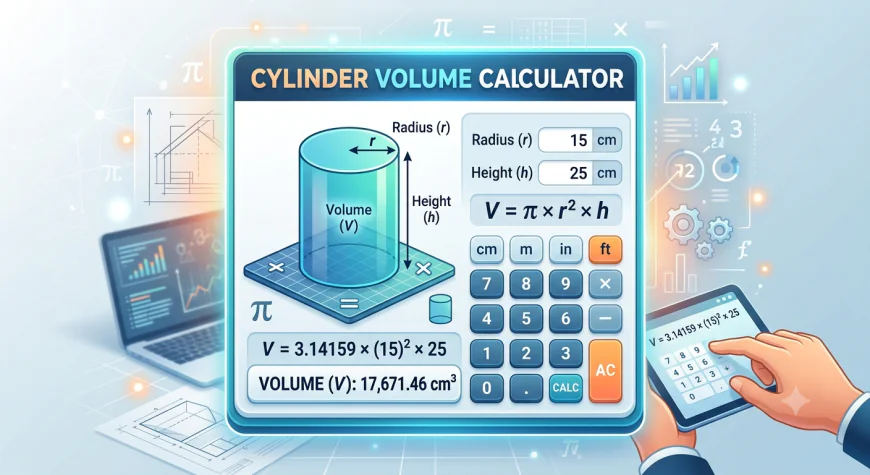 Cylinder Volume Calculator Fast & Accurate Online Tool