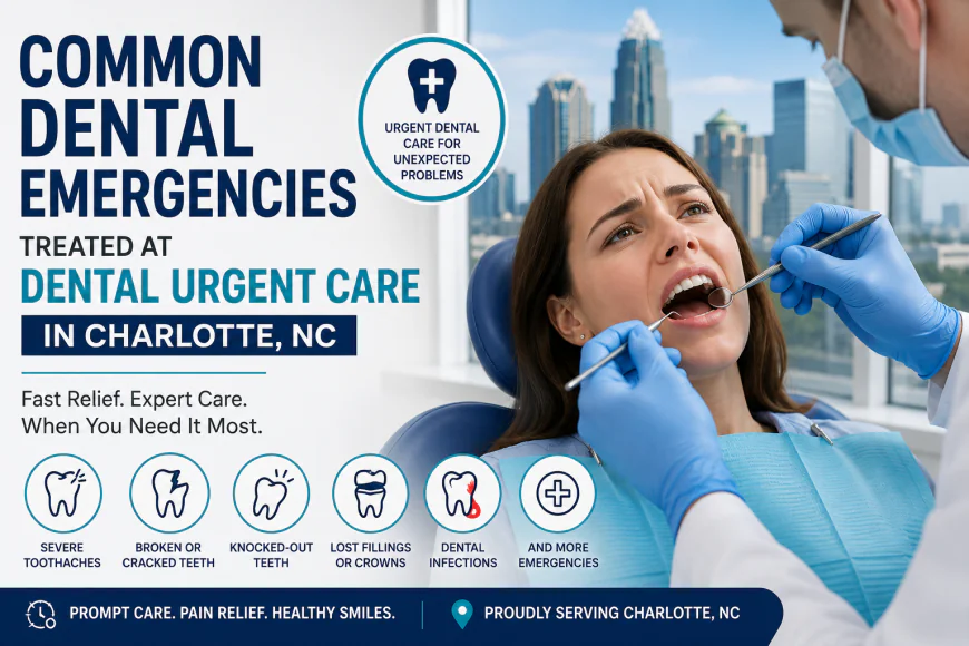 Common Dental Emergencies Treated at Dental Urgent Care in Charlotte NC