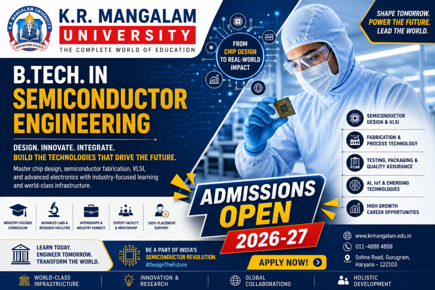 B.Tech. in Semiconductor Engineering: Course Details, Admissions, Scope, and Career Opportunities