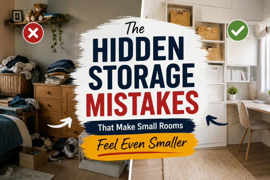The Hidden Storage Mistakes That Make Small Rooms Feel Even Smaller