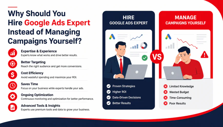 Why Should You Hire Google Ads Expert Instead of Managing Campaigns Yourself?