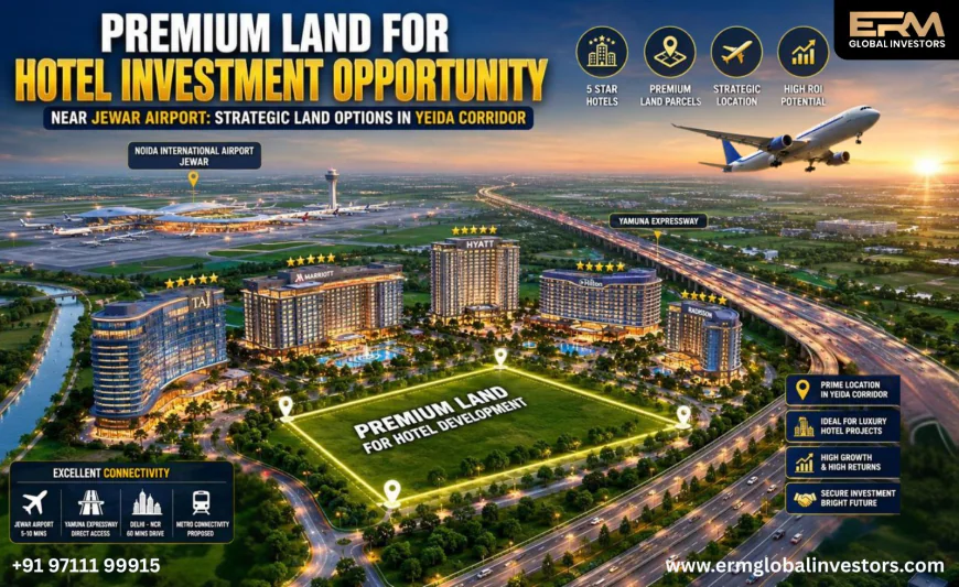 Premium Land For Hotel Investment Opportunity Near Jewar Airport: Strategic Land Options in YEIDA Corridor