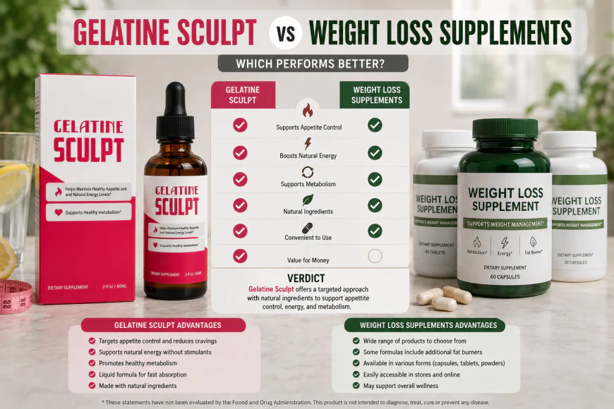 Gelatine Sculpt vs Weight Loss Supplements: Which Performs Better?