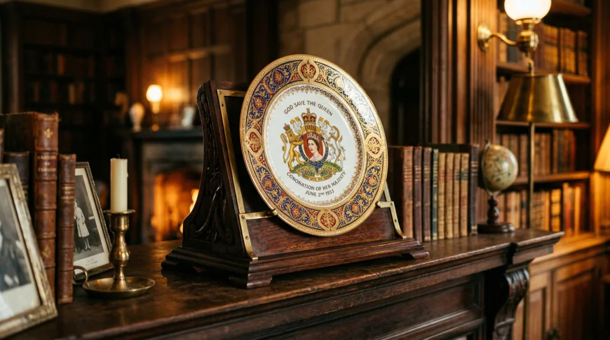 commemorative plate stand