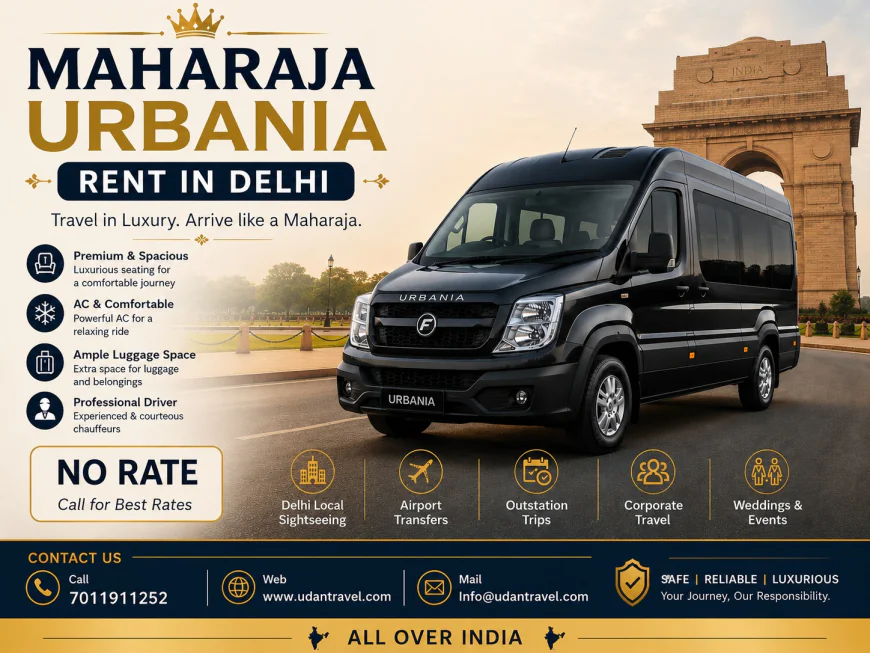 Force Urbania Luxury Van Hire in Delhi – Premium Group Travel Solution