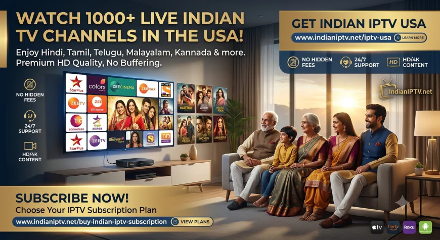 Indian IPTV Subscription USA – Premium Live TV, Movies & Sports Streaming in HD & 4K