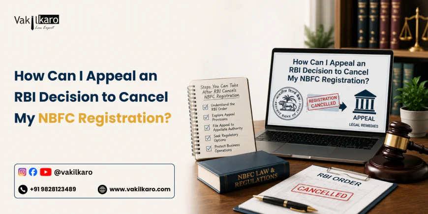 How Can I Appeal an RBI Decision to Cancel My NBFC Registration?