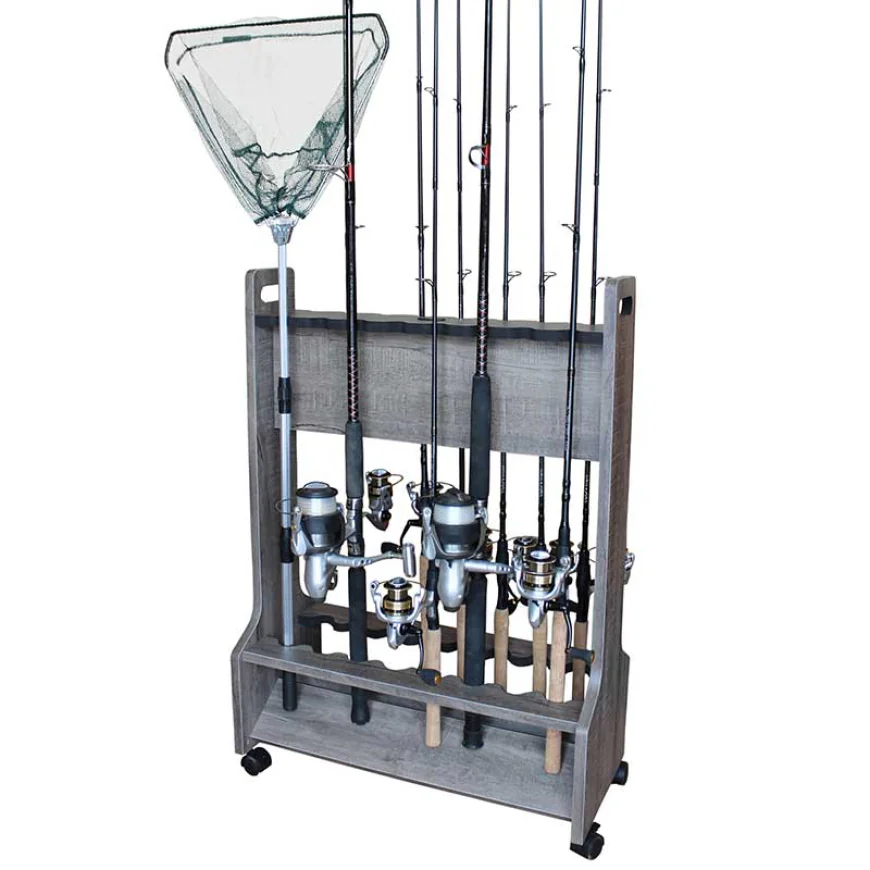 Fluid Mobility and High-Density Tackle Preservation: The Engineering of the 16-Fishing Rod Double-Sided Rolling Rack