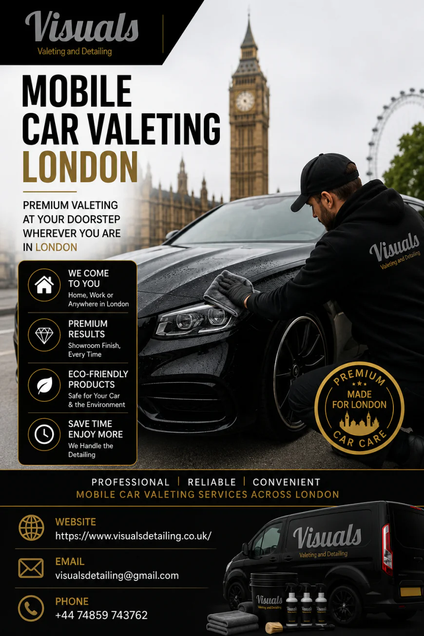 Mobile Car Valeting London – Convenient Vehicle Care with Visuals Detailing