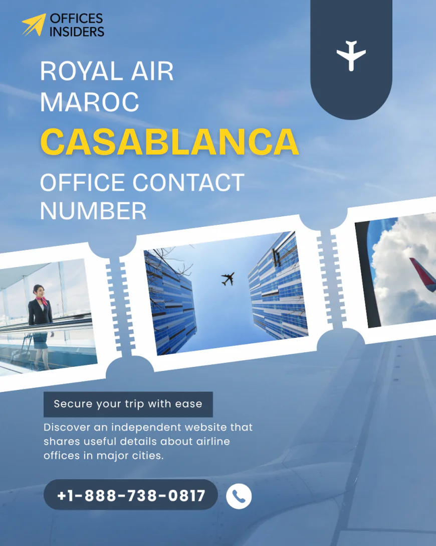 Royal Air Maroc Casablanca Office Contact Number +1-888-738-0817