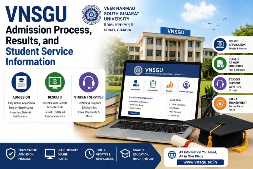 VNSGU Admission Process, Results, and Student Service Information