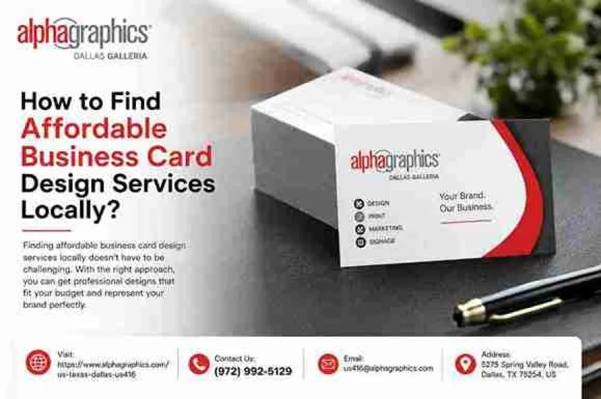 How to Find Affordable Business Card Design Services Locally?