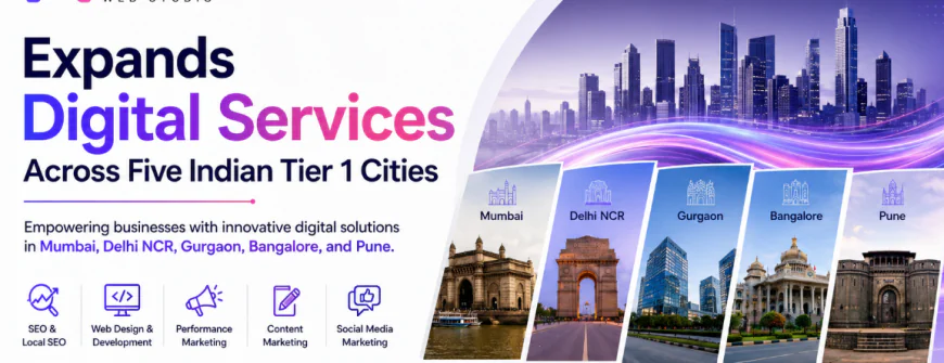 Annie Web Studio Expands Digital Services Across Five Indian Tier 1 Cities, Targeting Mumbai, Delhi NCR, Gurgaon, Bangalore, and Pune Markets