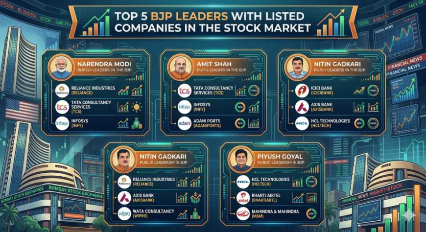 Top 5 BJP Leaders with Listed Companies in the Stock Market
