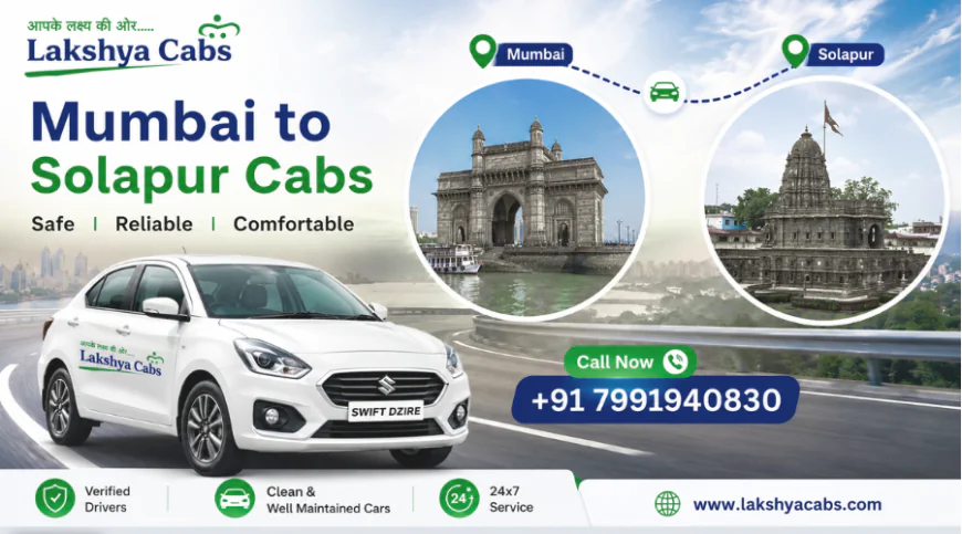 Mumbai to Solapur Cabs | Comfortable Outstation Taxi Service