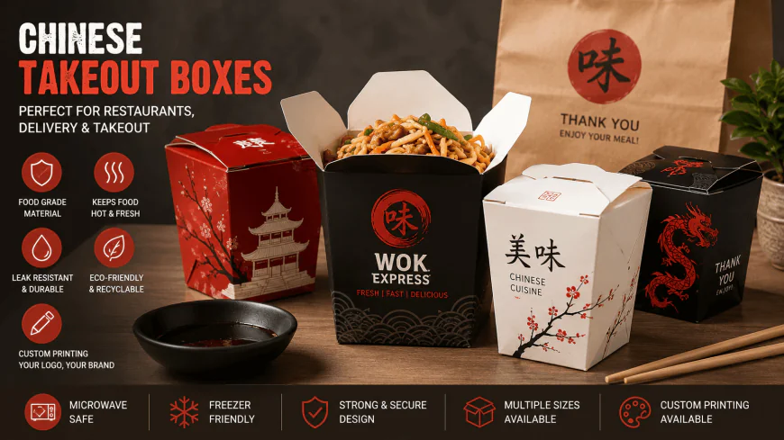 Chinese Takeout Packaging for Restaurants and Food Delivery Brands