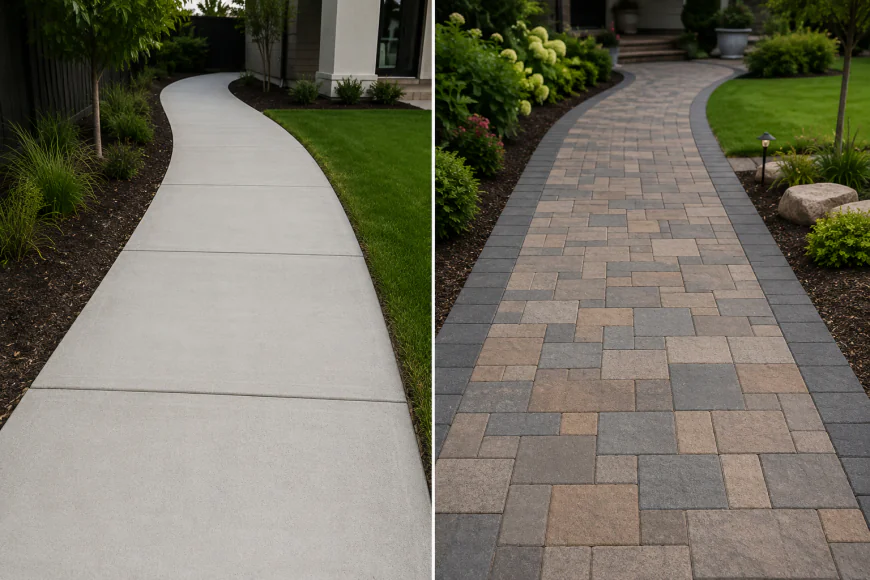 Concrete Footpaths vs Pavers: Which Option Is Best for Your Property?