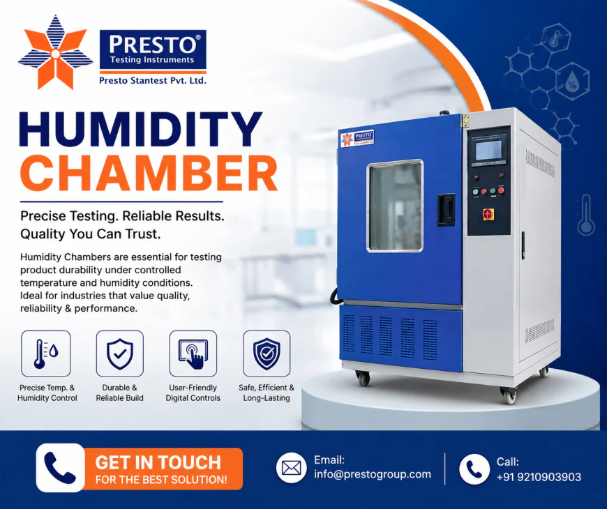 Humidity Chamber Manufacturer Offering Precision Environmental Test Chambers | Presto Stantest