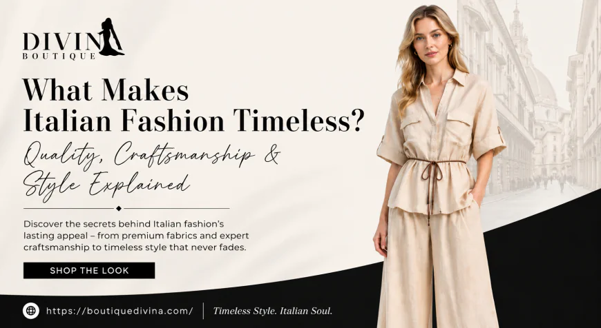 What Makes Italian Fashion Timeless? Quality, Craftsmanship & Style Explained