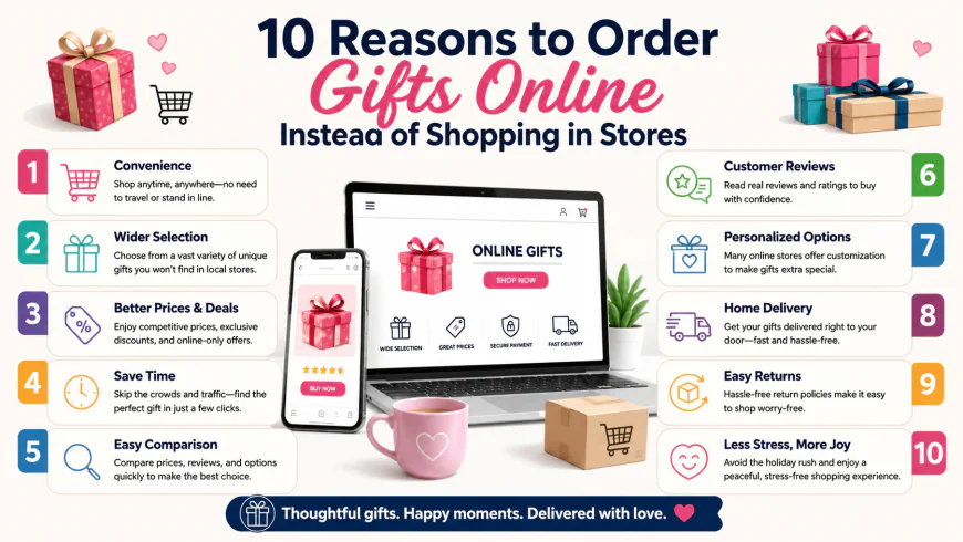 10 Reasons to Order Gifts Online Instead of Shopping in Stores