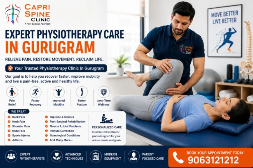 Why Choosing the Right Physiotherapy Clinic in Gurugram Can Improve Your Quality of Life