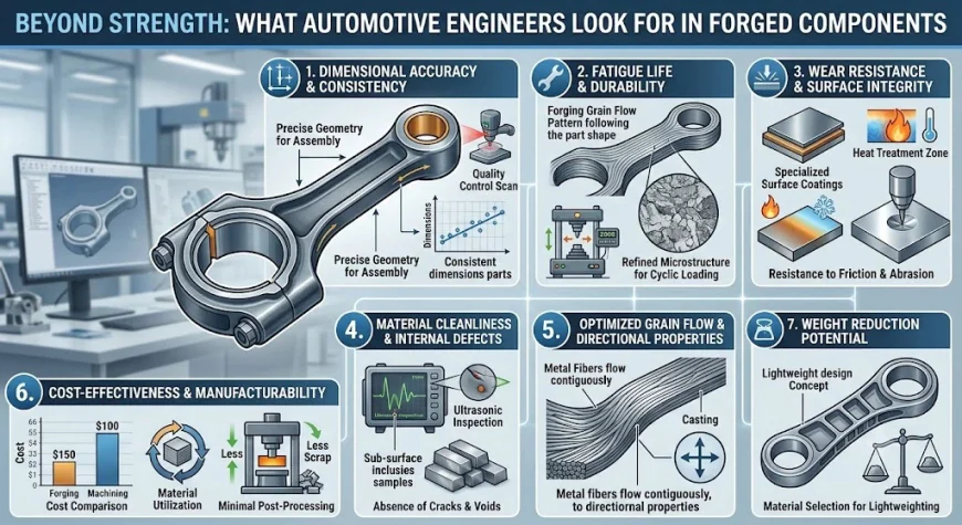 What Automotive Engineers Look for Beyond Strength in Forged Automotive Components